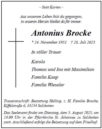 Brocke Antonius Internet