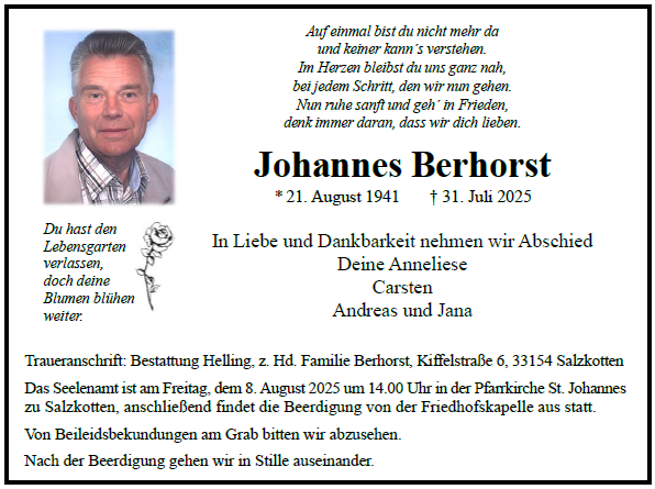 Berhorst Johannes Internet