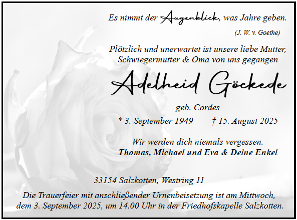 Göckede Adelheit Internet