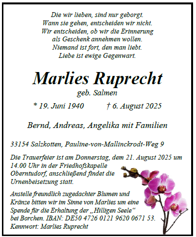 Ruprecht Marlies Internt Neu