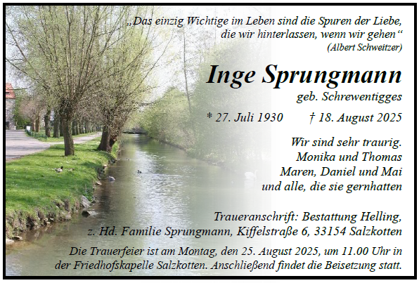 Sprungmann Inge Internet