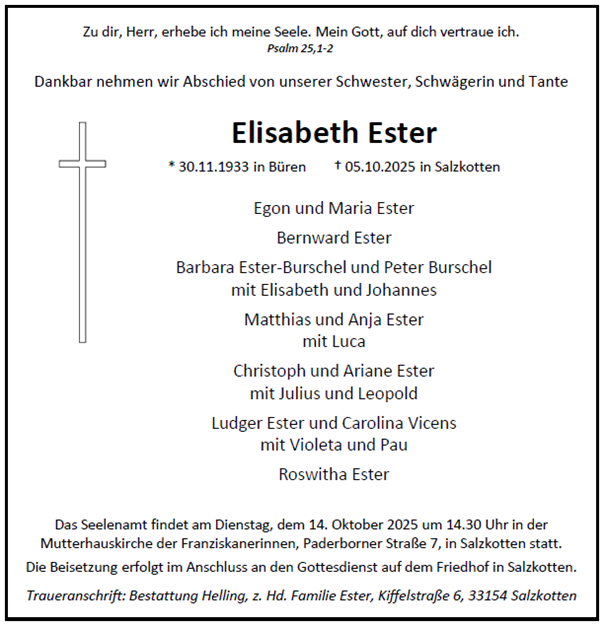 Ester Elisabeth Internet