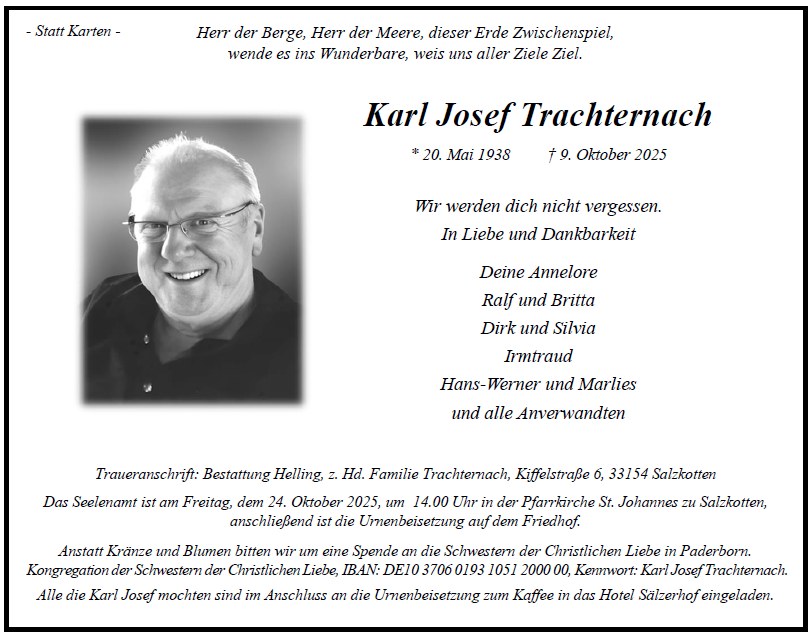 Trachternach Karl Josef Internet