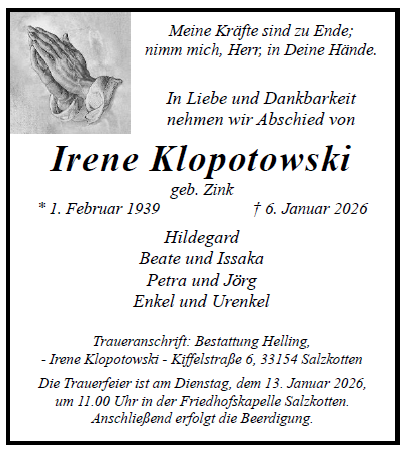 Klopotowski Irene Internet