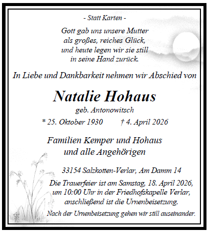 Hohaus Natalie Internet