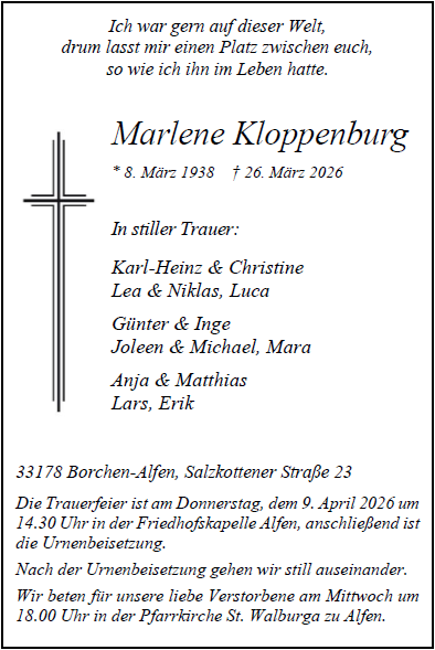 Kloppenburg Marlene Internet