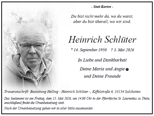 Schlüter Heinrich Internet