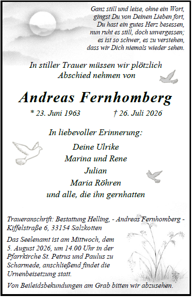 Fernhomberg Andreas Internet